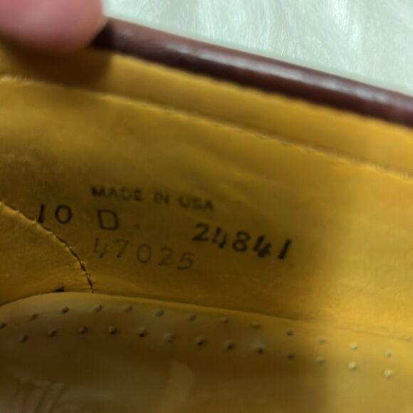 Allen Edmonds Walden Oxblood Leather Slip On Loafer Shoes Men's Size 10 B26 - Picture 12 of 13